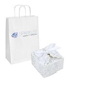 Sparkles Make It Special 50-pcs Medium Ribbon Favor Candy Boxes Wedding Gift Candy Boxes White