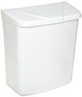 Hospital Specialty Co. Health Gards Convertible Sanitary Napkin Receptacle, Plastic, 1 gal, White - Includes one each.