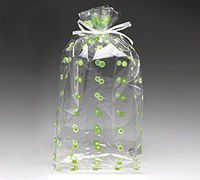 Cello Bags Dot Dot Dot Green Large - Pack of 20