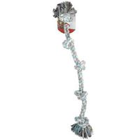 MAMMOTH Flossy Chews Assorted Cottonblend Color 5Knot Rope Tug Super XLarge 72"