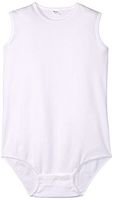4-Care Legless, Sleeveless, Zipper Back and Snap Crotch Bodysuit, White, Medium, 0.55 Pound