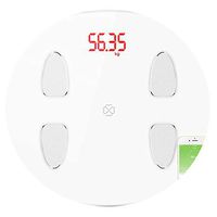 S6 Body Fat Scale Floor Scientific Smart Electronic Led Digital Weight Scale Balance Bluetooth App Android Or iOS,White