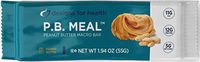 Designs for Health P.B. Meal Bar - 12g Protein from Whey, Pea + Rice with Balanced Macronutrients, Peanut Butter (12 Bars)