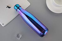 ZHENQ Thermos Vacuum Bottle Expansion Bottle Water Bottle Coffee Bottle Sports Bottle Vacuum Bottle Plating Bottle is Very Suitable for Drinking hot Water, Tea, Coffee and so on. (Color : B)