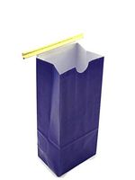 NEWPAK 1/2 LB Festive Tin Tie Bags Available in Solid, Green, Gold, Black and Blue,Size - 3 3/8 x 2 1/2 x 7 3/4″ (Blue)