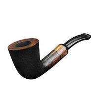 FULUSHOU Mediterranean Briar Wood Tobacco Pipe, Sandblasting Process, Small Mini Curved Tobacco Pipe 4