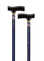 Alex Orthopedic MP-15285 Straight Adjustable Cane - American Patriot
