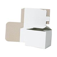 JAM PAPER Open Lid Gift Boxes - 5 x 5 x 3 - White - Sold Individually