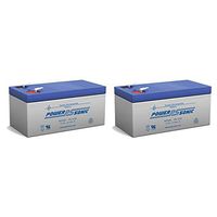Powersonic 12V 3.4AH Sealed Lead Acid Battery UB1234 Wheelchair Medical Mobility - 2 Pack