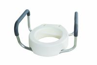 Essential Medical Supply Toilet Seat Riser with Removable Arms - Standard Bowl, 17.5 x 13.5 x 3.5 Inch