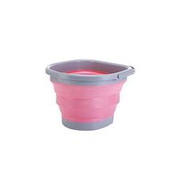 Folding Bucket Outdoor Folding Bucket Car Wash Bucket Large Capacity Water Bucket Three Colors CQOZ (Color : B)