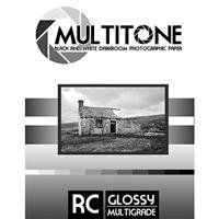 Inkpress MultiTone Black & White Resin Coated BW Glossy Darkroom Photographic Paper, 8x10", 25 Sheets