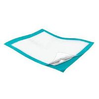 DSS Kendall Healthcare Wings Plus Underpad 30" x 30", Polymer-impregnated Tissue, Teal Back sheet (Case of 75)