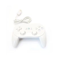 Supersaving360 Wired Classic Pro Controller joypad for Nintendo Wii White