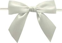 BAYWIND LTD; 3" Twist Tie Bows- 100pc (Ivory)