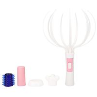 Octopus Stress Vibration Massage Head Neck Spine Electric Massager, Soft Finger Gripper Scalp Body Spa Relax Tool