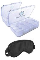 Dreamheaven 2-Pack Noise Cancelling Ear Plugs & Sleep Mask. Soft Moldable Silicone Ear Plugs for Sleep - Sound Blocking Custom Molded Ear Plugs for Sleeping, Swimming, Snoring, Travel Wax Ear Plugs