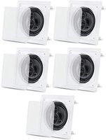 Acoustic Audio CS-I63S in Wall/Ceiling 6.5" Home Theater 3 Way 5 Speaker Set 1500 Watt CS-I63S-5S