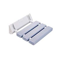 Bath Stool Bathroom Folding Stool Shower Room Entrance Door Wearing Shoes Maternity Room Dressing Room Wall-Mounted Seat (Color : Gray, Size : 32.8cm32cm)