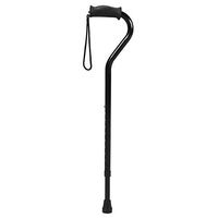 PCP Offset Walking Cane, Height Adjustable, Senior Living Mobility aid, Increased Stability and Support, Molded Grip