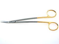 TC Dean Scissors 6.75" Angled, Serrated Blade - SurgicalExcel