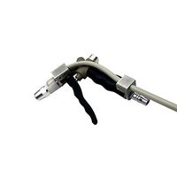MeterTo Optical Film Inflatable Dust Proof Spray Gun Ionizer AC2456 Anti Static Ionizing Electric Air Gun Iionization Power: 20W Distance: 150~300mm Balancing: ≤±15V Cord: 2.5m with Power Supply