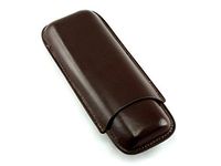 Skyway Stafford Leather 2 Cigar Case Holder - Dark Brown