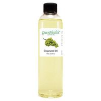 Grapeseed Oil – 8 fl oz (237 ml) Plastic Bottle w/Cap – 100% Pure Carrier Oil – GreenHealth