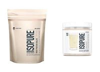 Isopure Zero Carb, Keto Friendly Protein Powder, 100% Whey Protein Isolate, Unflavored (1 Pound) and Isopure Collagen Peptides Protein Powder, Unflavored (15 Servings), Bundle