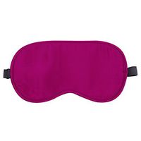 WEITINE Brand Natural 100% Silk Sleep mask & Blindfold, Super-Smooth Eye mask (One Strap) (Rose Red)