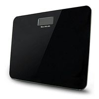 Digital Bathroom Scale, Tempered Glass Platform Max Load 400Lbs, Black