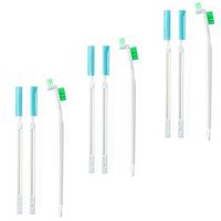 Coralpearl Tiny Window Door Track Groove Gap Cleaning Scrub Brush Set Utility Deep Detail Scrubber Cleaner Tool with Thin Handles for Small Hole Corner Spaces of Bottle Caps,Grout,Tile,Keyboard (3)