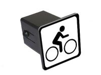 Graphics and More Bike Biking Cycling Sign Symbol Tow Trailer Hitch Cover Plug Insert 2"