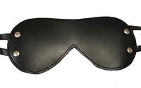 Eurotiique Black Locking Leather Sleep Mask
