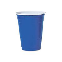 Dart P16B SOLO PLASTIC PARTY COLD CUPS, 16OZ, BLUE, 50/PACK