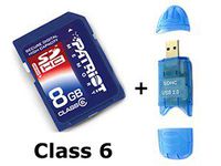 8GB SDHC High Speed Class 6 Memory Card for Kodak EasyShare C713 Digital Camera - Secure Digital High Capacity 8 G GIG GB 8GIG 8G SD HC + Free Card Reader