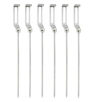Orka Stainless Steel BBQ Skewers, Set of 6
