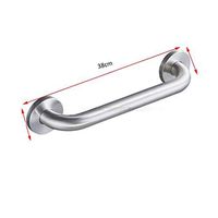 Bathroom safety rails Bathroom Grab Bar Anti-Slip Grip Grab Bar Rail 304 Stainless Steel Safety Support Rail Straight Handrails for Shower/Toilet (Color : E, Size : 38CM)