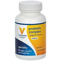 Probiotic Complex 4 Billion CFUs– Targeted Release Veggie Caps – Supports Intestinal Health Digestion with a Balance of Probiotic Strains (90 Vegetable Capsules) by The Vitamin Shoppe