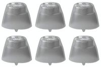 FCS Pack of 6 Click Sleeve for Siemens Signia Silk Primax Click - CIC/ITC (Vented-Medium).