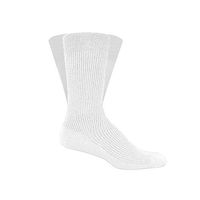 Simcan Comfeez Micro Acrylic Mid Calf Diabetic Sock (White L)