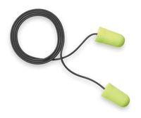 E-A-R 311-4106 Neons Metal Detectable Corded Ear Plug, Regular, Yellow (Pack of 200 pair)