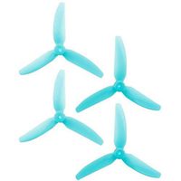 HQProp DP 5x4x3 PC V1S Light Blue Propeller - 3 Blade (2CW+2CCW/Bag)