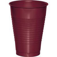 Premium 12 oz Plastic Cups, Burgundy