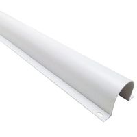 Electriduct 3/4" Plastic Flanged Wire Guard Cable Raceway - (1 x 5FT Stick = 5 Feet) - White