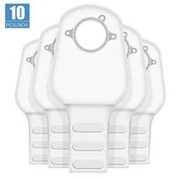 OSTUPMED Colostomy Bags Two Piece Ostomy Bags Nonwoven Fabric Drainable Pouches for Colostomy Ileostomy Stoma Care 10Pcs/Box