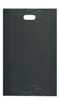 Large Plastic High Density Merchandise Bags in Black 15 x 4 x 24 Inch -1000 Pc