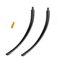 OLD FOX 2 Pcs/lot Churchwarden Tobacco Pipe Stem Replacement Mouthpiece for DIY Pipe Making 3mm Metal Filter Briar Wood Pipe Rosewood Pipe Ebony Wood Pipe