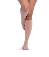 SIGVARIS Women’s Style Soft Opaque 840 Closed Toe Calf-High Socks 20-30mmHg