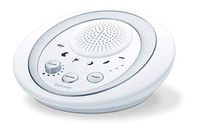 Beurer Sound Asleep White Noise Machine for Home, Office, Baby Non-Looping Soothing for Relaxation & Portable Travel with Natural Sound Choices & Noise Cancelling, Adjustable Volume, WN50